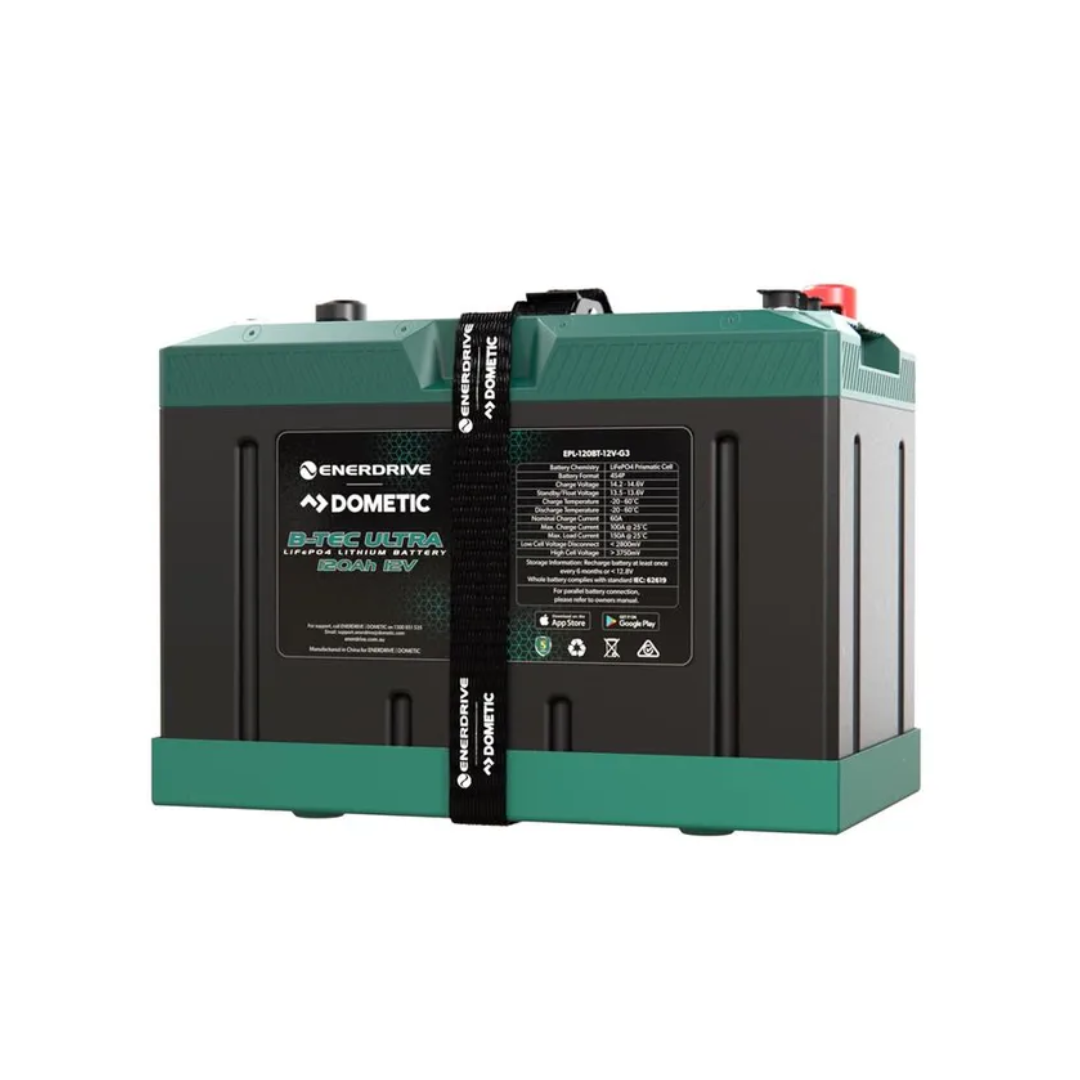 B-TEC ULTRA 120amp / 12v LiFePO4 Battery Gen3 IP67